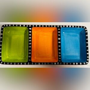 Gibson Home Hand-Painted Ceramic Piece